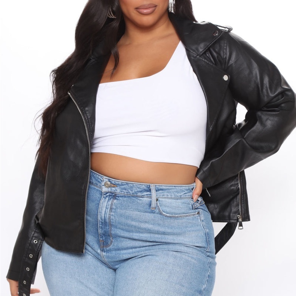 Fashion Nova Vegan Leather Jacket